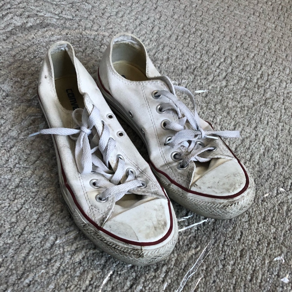 Converse white laces 6